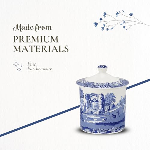 Spode Blue Italian Kitchen Storage Jar - Blue/White - view 5