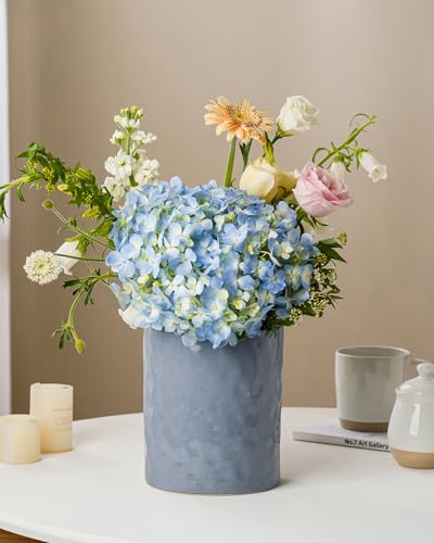 Ceramic Utensil Holder, 7.2"+5.8", Set of 2, Blue - view 6