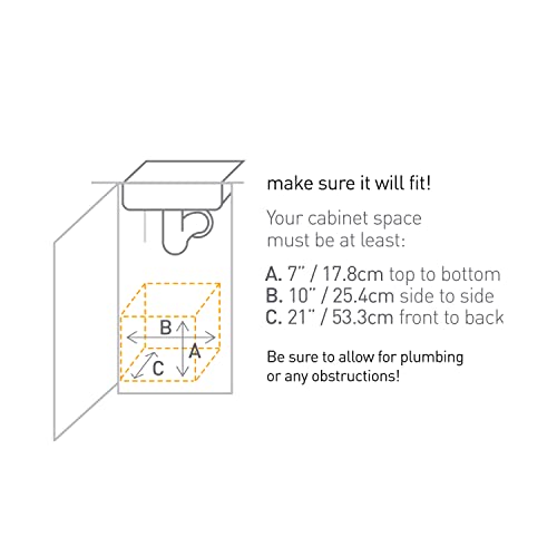 9-Inch Pull-Out Cabinet Organizer, Under Cabinet Sliding Drawer for Kitchen Bathroom, Heavy-Gauge Steel Frame, Removable Drip Guard, Ball-Bearing Tracks, Grey Plastic - view 5