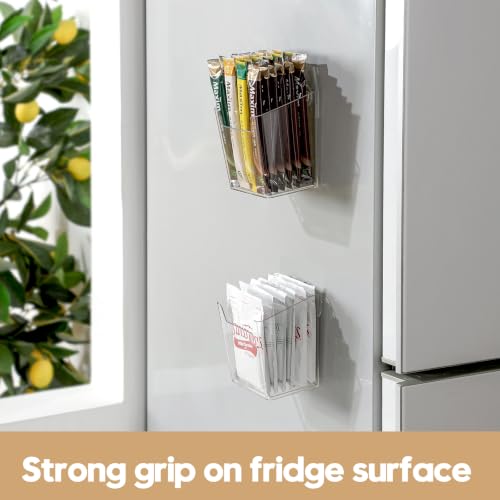 2 Pack Adhesive Cabinet Door Organizer, Clear Wall-Mounted Storage Bins(S) - view 4