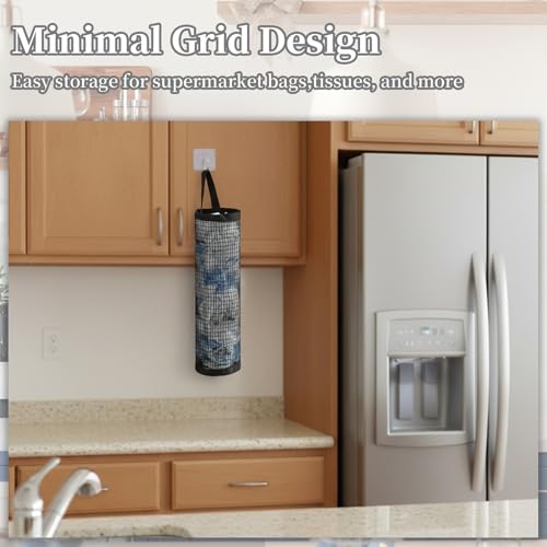 12pc Grocery Bag Holder, Plastic Bag Holders for Grocery Bags, Hooks Set, 3 Gray and 3 Black Grocery Bag Holder Plus 6 Extra Hooks, Durable and Space-Saving Solution for Kitchen Storage - view 5
