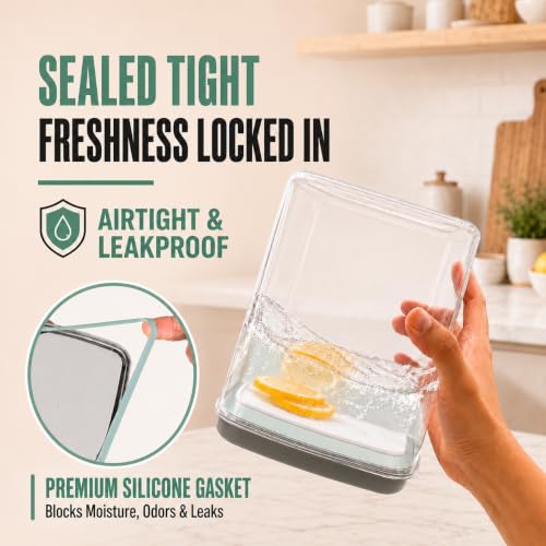 2.8 Qt Airtight Food Storage Container with Clear Stackable Pop Lid - view 3