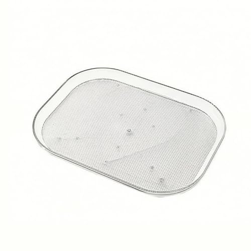 Refrigerator Storage Tray 360 Degree Rotating Fridge Turntable Transparent Organizer Tray for Easy Access Suitable for Home Pantry Beverage Container Arrangement