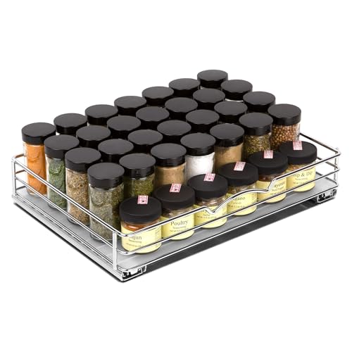 Pull-Out Cabinet Spice Rack Organizer
