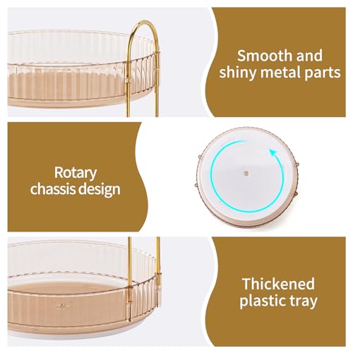 360° Rotating Makeup Organizer, Large Capacity Skincare & Cosmetics Storage - view 6