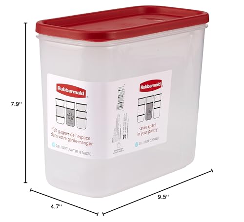 16-Cup 16C Dry Food Container, Clear - view 7