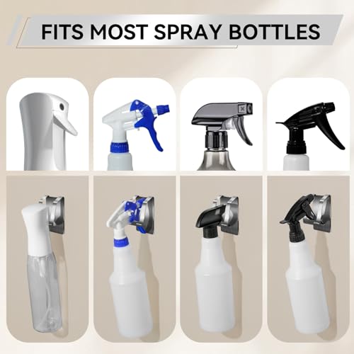 Spray Bottle Hanger Adhesive 4Pack, Silver - view 3