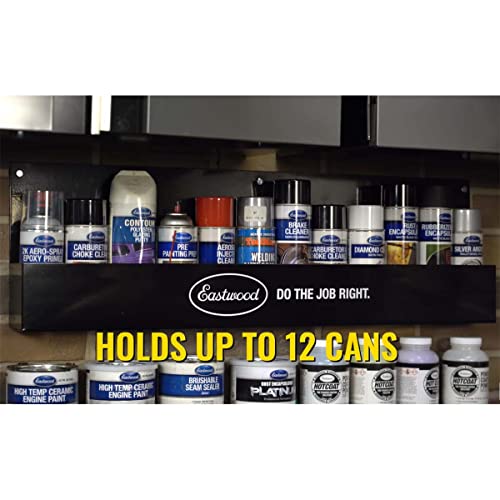 Aerosol Can Rack | Aerosol Storage and Organizer | Mountalble Extra Wide Steel Construction | 12 Can Holes, Black - view 3