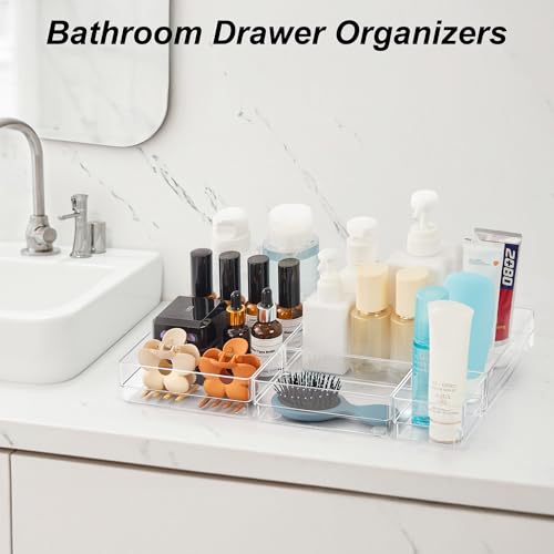 7 PCS Drawer Organizer, 4-Size Desk Drawer Organizer Trays - view 6