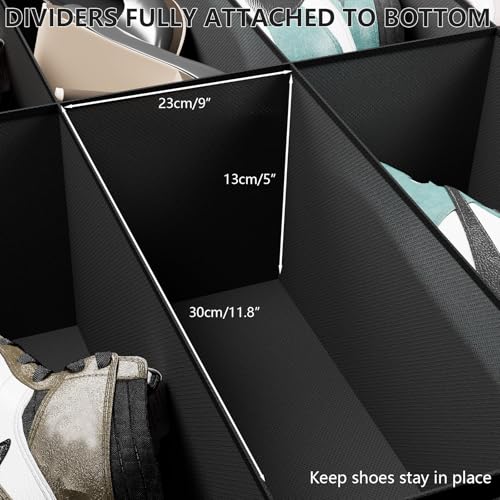 Under the Bed Shoe Organizer Fits 12 Pairs and 4 Pairs Boots,Sturdy & Breathable Materials,Underbed Storage Solution for Kids Men & Women Shoes,Great Space Saver for Your Closet Set of 2 - view 5