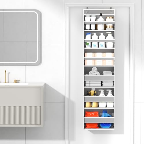 6 Tiers Over The Door Organizer, Behind The Door Storage Hanging Shelves - view 2