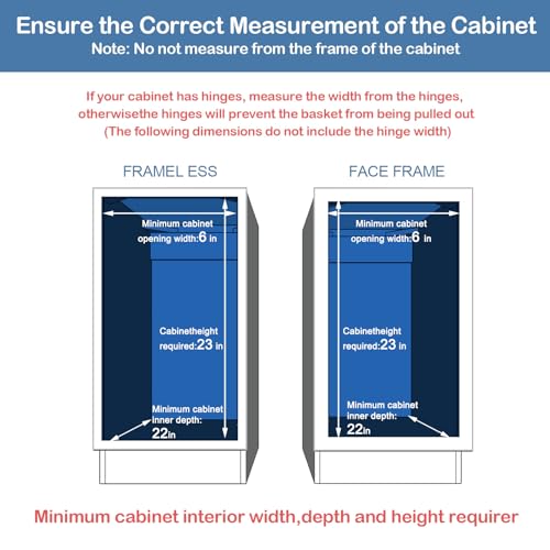 3-Tier Pull Out Cabinet Organizer for Narrow Cabinet (8.5" W X 20.5" D), Kitchen Cabinet Organizer and Storage Cabinet Pull Out Shelves Under Cabinet Storage for Kitchen, Chrome - view 4
