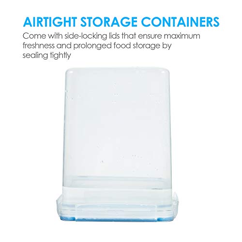 5.2L Flour Sugar Storage Containers, 4 PCS, Blue - view 5