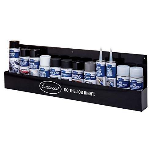 Aerosol Can Rack | Aerosol Storage and Organizer | Mountalble Extra Wide Steel Construction | 12 Can Holes, Black
