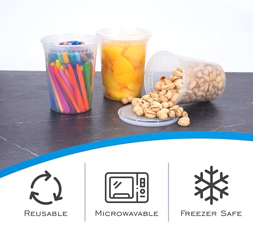 Clear BPA Free Crack Resistant 32 OZ Food Storage Containers - view 3