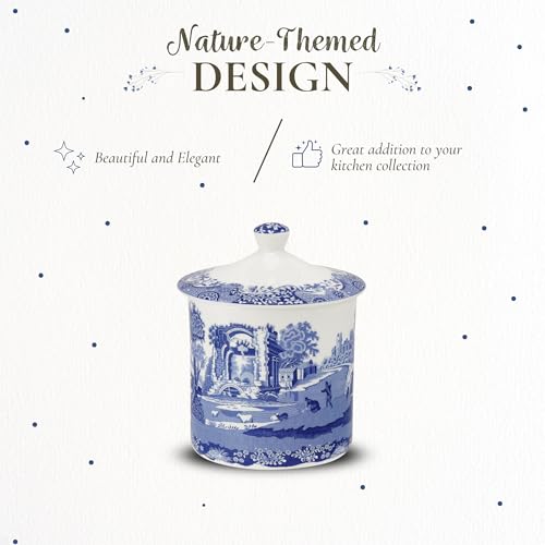 Spode Blue Italian Kitchen Storage Jar - Blue/White - view 4