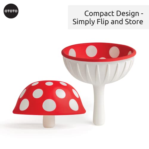 Magic Mushroom Small and Magic Mushroom XL Foldable Kitchen Funnel - Bundle of 2 Fun Kitchen Gadgets - view 6