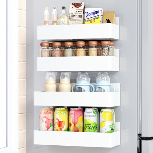 Magnetic Spice Rack for Refrigerator Black, 4 Pack - view 6