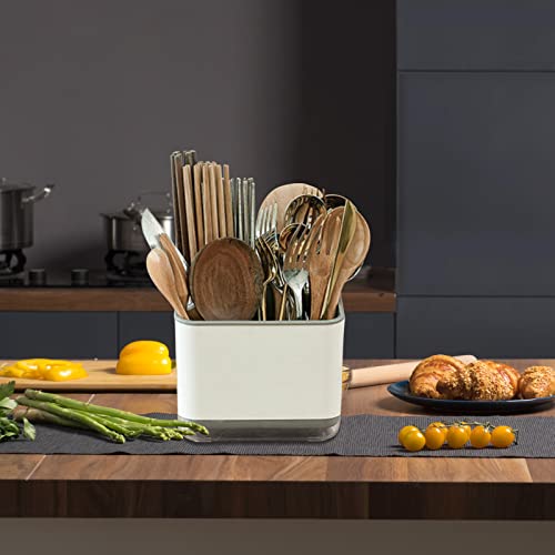 Utensil Holder Cutlery Drainer Sink Caddy, Chopsticks Holder, Grey - view 5