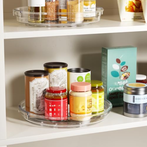 3 Pack 10.6'' Lazy Susan Organizer Turntable for Cabinet, Pantry Organizers and Storage, Rotating Condiment Organizer for Kitchen, Table Top, Fridge, Countertop, Spice Organization - view 5