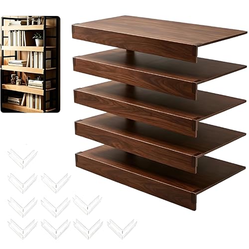 5 Pack Wire Shelf Covers,17x16x2.5 in Wire Rack Covers for Pantry Durable PVC Shelf Liners-0.31 inch Thick, Moisture-Resistant Shelves Cover for Store Pantry Kitchen Removable Closet,#03 Walnut