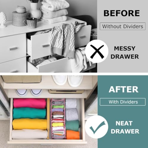 Kitchen Drawer Dividers 4 Pack Adjustable Bamboo Drawer Organizer - view 2