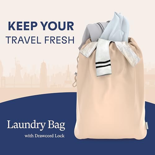 8 Set Packing Cubes for Travel, Shoe & Toiletry Bags (Nude Biege) - view 6