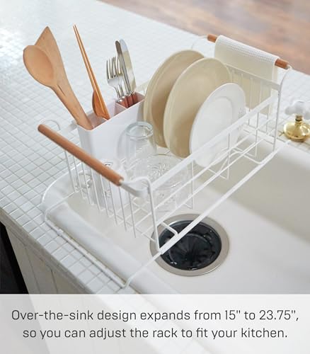 Home Over-The-Sink Dish Drainer Rack - Expandable Kitchen Drying Organizer Holder - No Assembly Req. - view 4