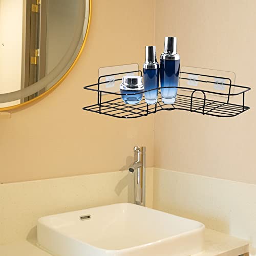 2 Pack Shower Caddy Adhesive for Replacement, Strong Transparent Adhesive for Shower Caddy Sticky Pads, No Drilling for Corner Shelf Basket, Bathroom Storage Shelves, Kitchen Racks and Soap Holder - view 5