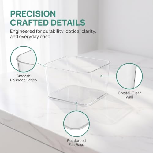 6pcs Stackable Drawer Organizer, Cabinet Bin for Spice Pantry - view 7