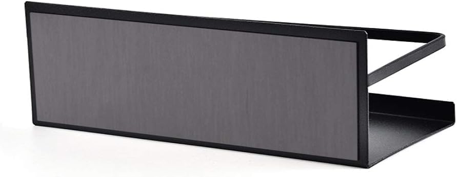 Fridge Spice Rack Organizer Single Tier Magnetic Refrigerator Spice Storage Magnet Shelf, Black,1PC - view 7