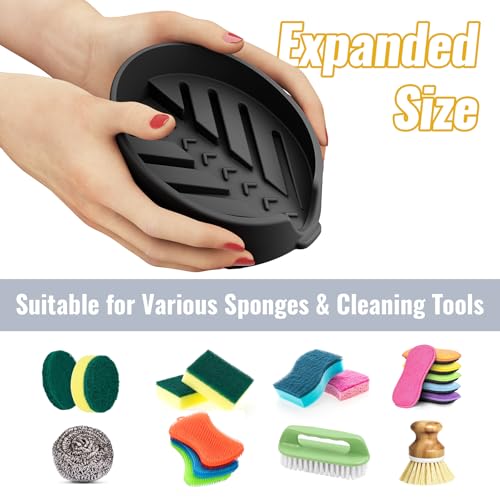 Silicone Sponge Holder for Kitchen Sink, Fits Scrub Daddy Mommy - view 3