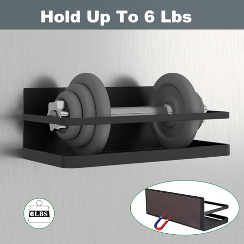 2 Pack Magnetic Spice Rack, Easy to Install on The Side of Refrigerator/Space Saving Kitchen Organization Shelf Organizer for Cabinet - view 3
