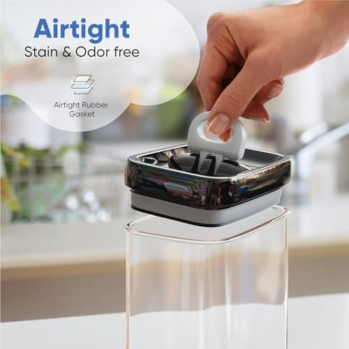 Airtight Food Storage Container Set 10-Piece Mega Bundle (4 + 6 Set) – BPA-Free Pantry Organizers with Labels & Measuring Spoons – Kitchen & Cereal Storage for Flour, Sugar, Pasta, Spices - view 7
