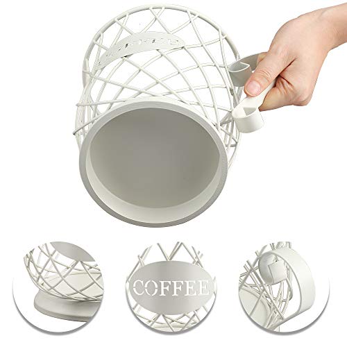 White Medium Coffee Pod Capsule Storage Holder for 35 K Cups Capacity K Cup Holder K Cup Organizer - view 4