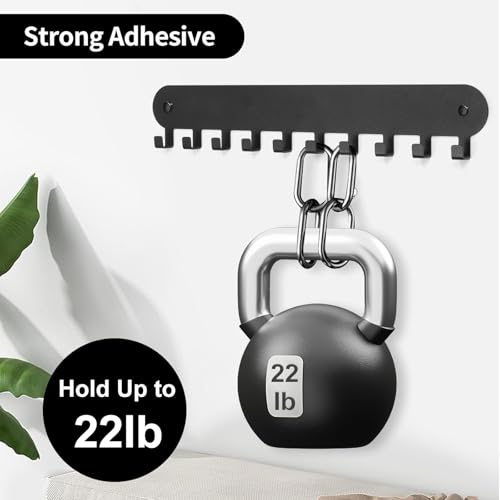 2 Pack Key Holder for Wall, Key Hooks with 10 Hooks, Black - view 4