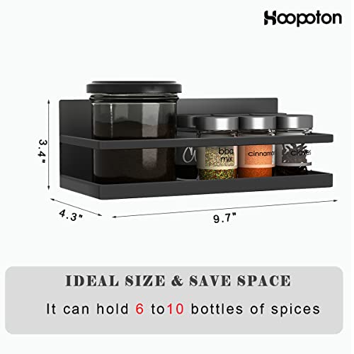 2 Pack Magnetic Spice Rack, Easy to Install on The Side of Refrigerator/Space Saving Kitchen Organization Shelf Organizer for Cabinet - view 2