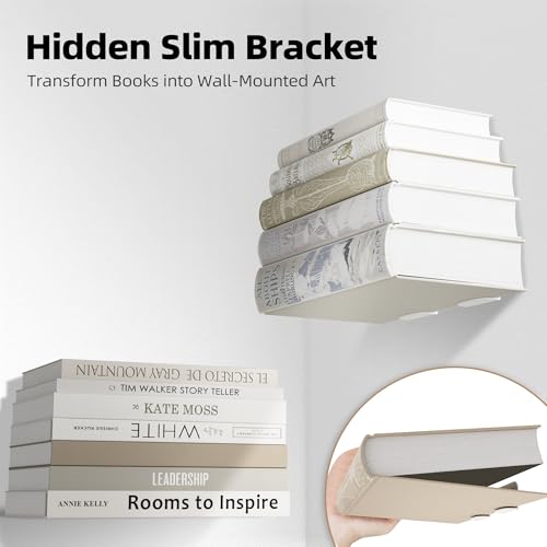 Invisible Floating Bookshelves Wall Mounted Hanging Shelf - view 6