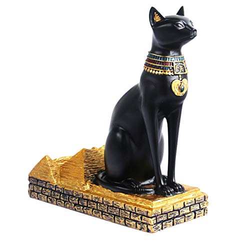 Wine Rack Holder Ancient Egyptian Deity Bastet Wine Bottle Stand Rack Premium Resin Material Novelty Gift for Kitchen Home Room Decoration (Resin - Bastet) - view 2