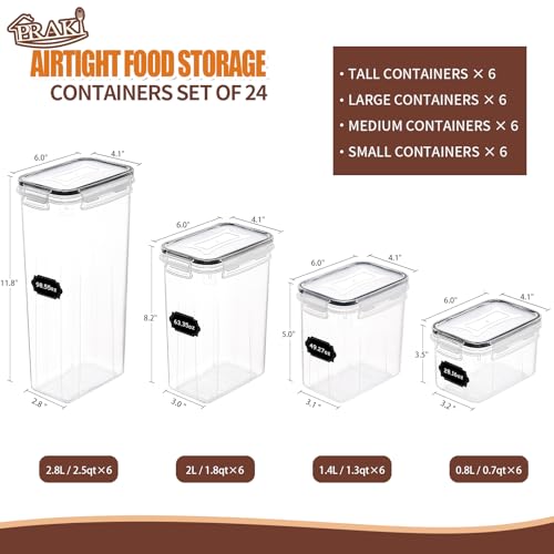 Airtight Food Storage Containers Set with Lids - 24 PCS, BPA Free - view 2