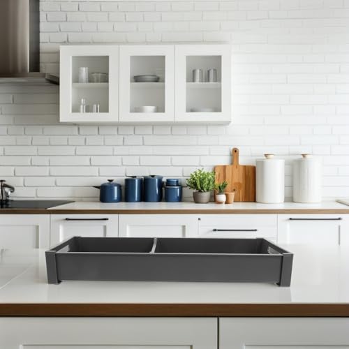 Adjustable Aluminum Silverware Drawer Organizer with Smart Divider System - view 6