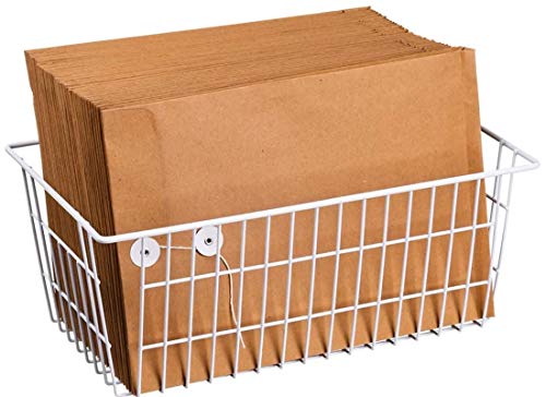 Wire Storage Basket Freezer Organizer Bins Metal Wire Baskets Organizer Storage Baskets for Kitchen, Cabinets, Pantry, Freezer, BathroomSet of 3 - view 3