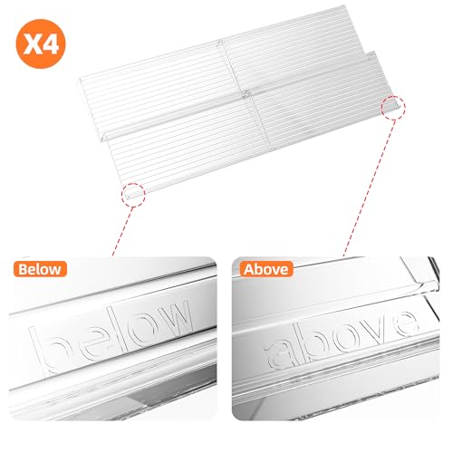 Clear Spice Drawer Organizer, 4 Tier (4 Packs) - view 5