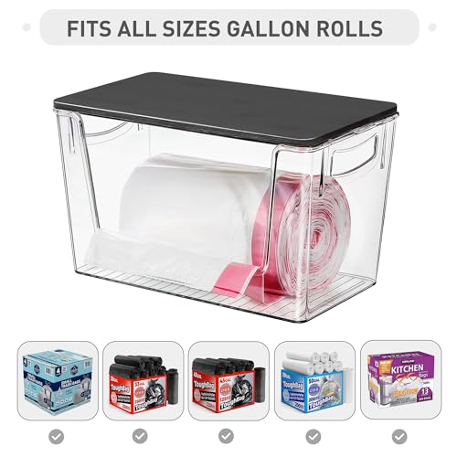 Pantry Organizers Storage, 2 Pack Large Clear Storage Bins - view 3