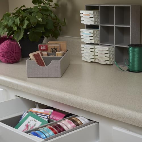Grey 725-1 Deep Drawer Organizer Box for Storage | 12 in x 4 in x 3.13, Silver - view 4