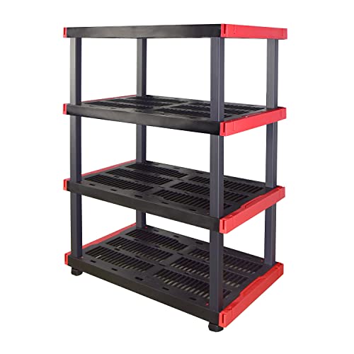 Craftsman 4-Tier Heavy Duty Plastic Storage Shelves, Garage Organization