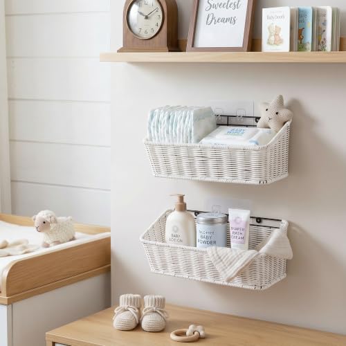 Wicker Hanging Basket, RV Storage and Organization, 2 Pack - view 5