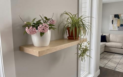 24 inch Wooden Floating Shelves for Wall - 24x8x2 in - view 2