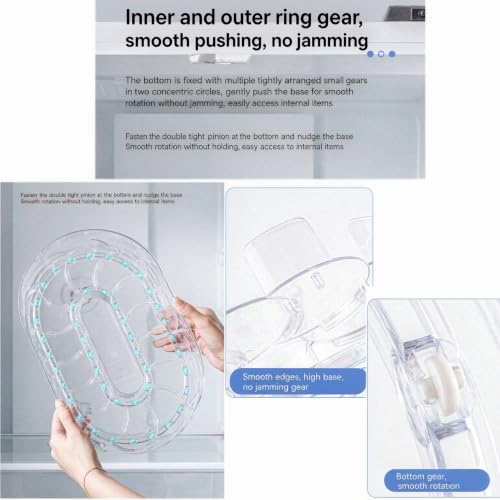 Clear Rotating Storage Organizer Tray for Kitchen Countertop - view 5