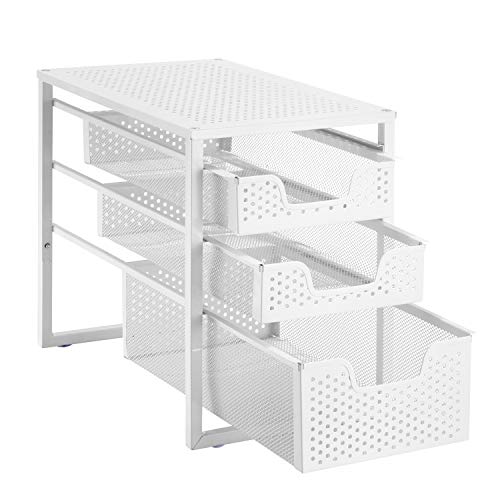 Under Sink Organizer 3-Tier with Sliding Storage Drawer